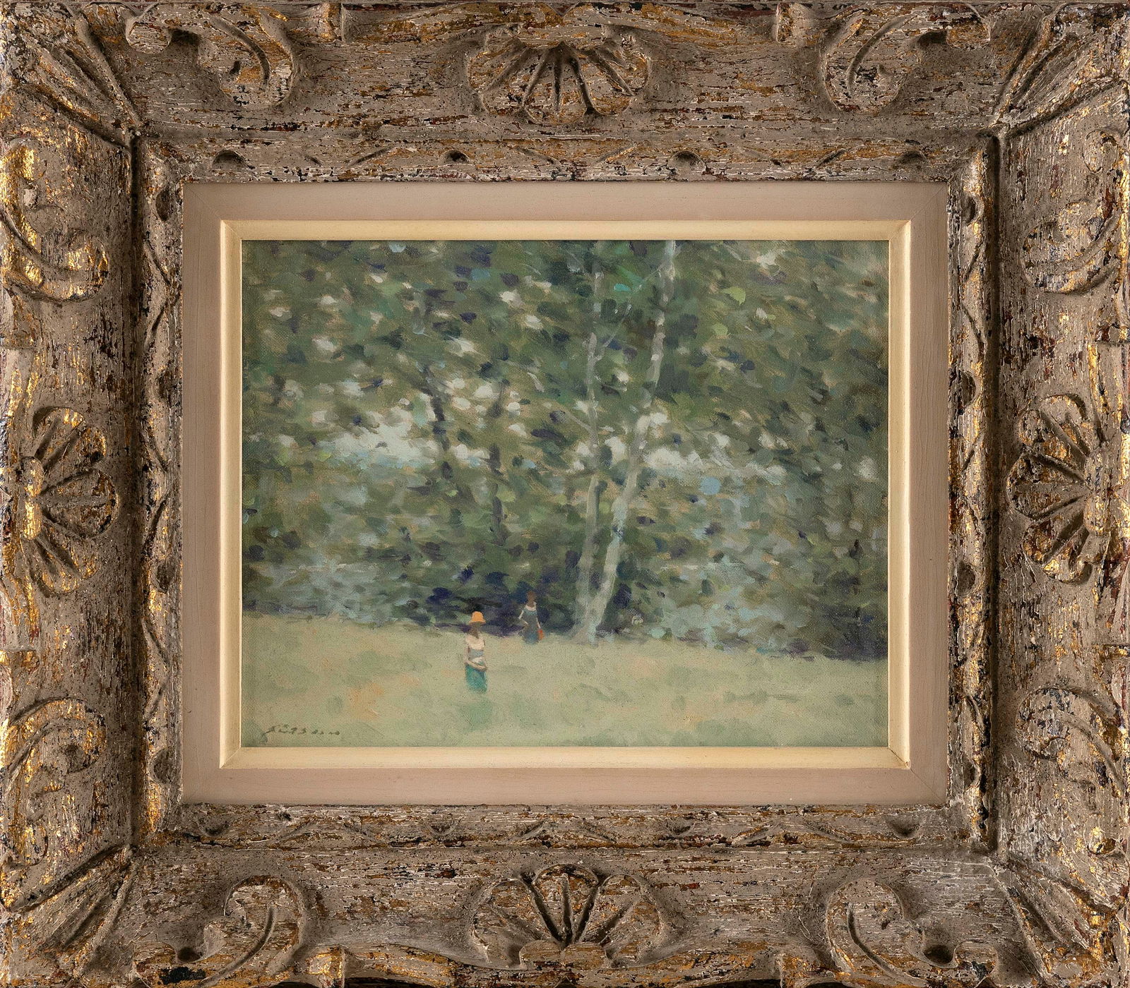 ANDRE (GITTELSON) GISSON (New York/Connecticut/France, 1921-2003), Figures in a meadow., Oil on (1 of 2)