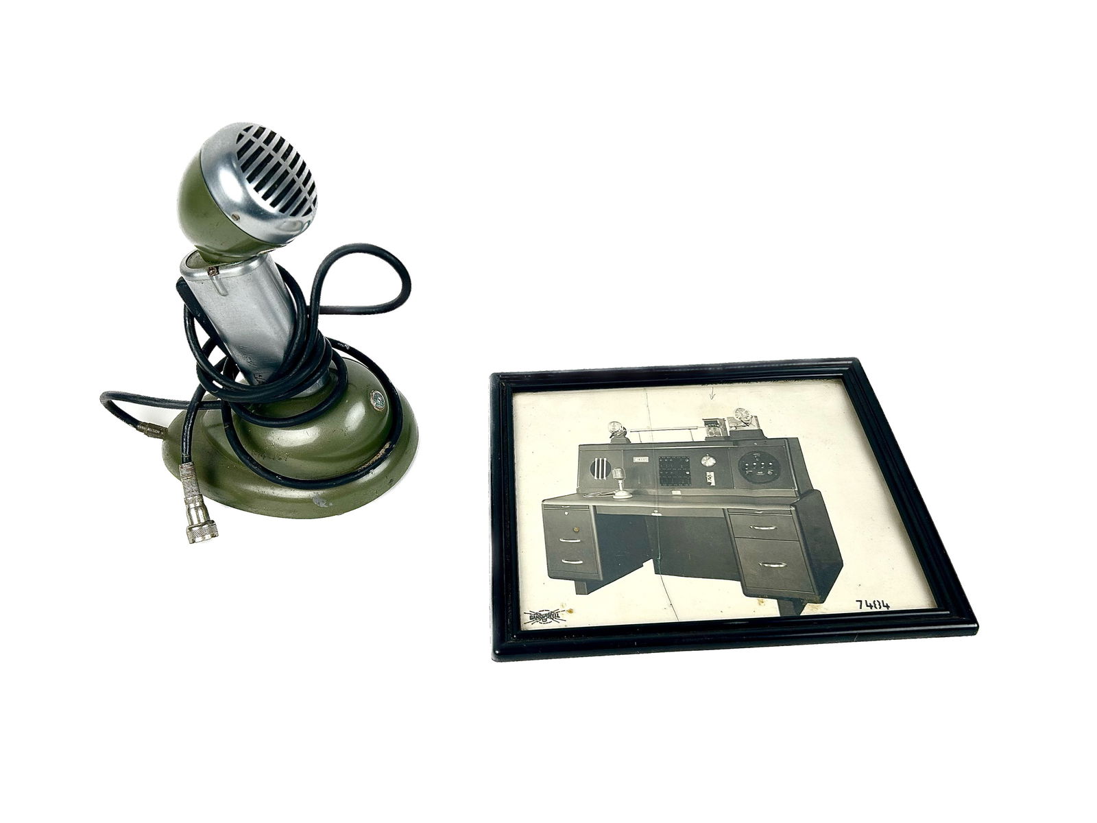 SURE BROTHERS DISPATCHER MICROPHONE 20th Century Microphone height 10". (1 of 3)