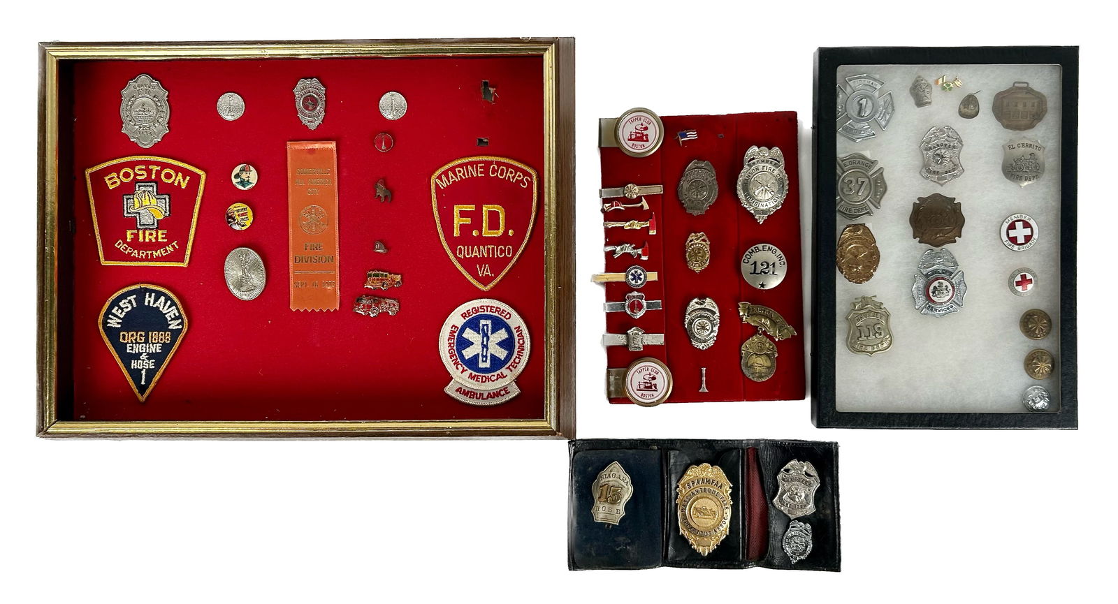 COLLECTION OF BADGES, PINBACKS AND TIE BARS 19th/20th Century (1 of 6)