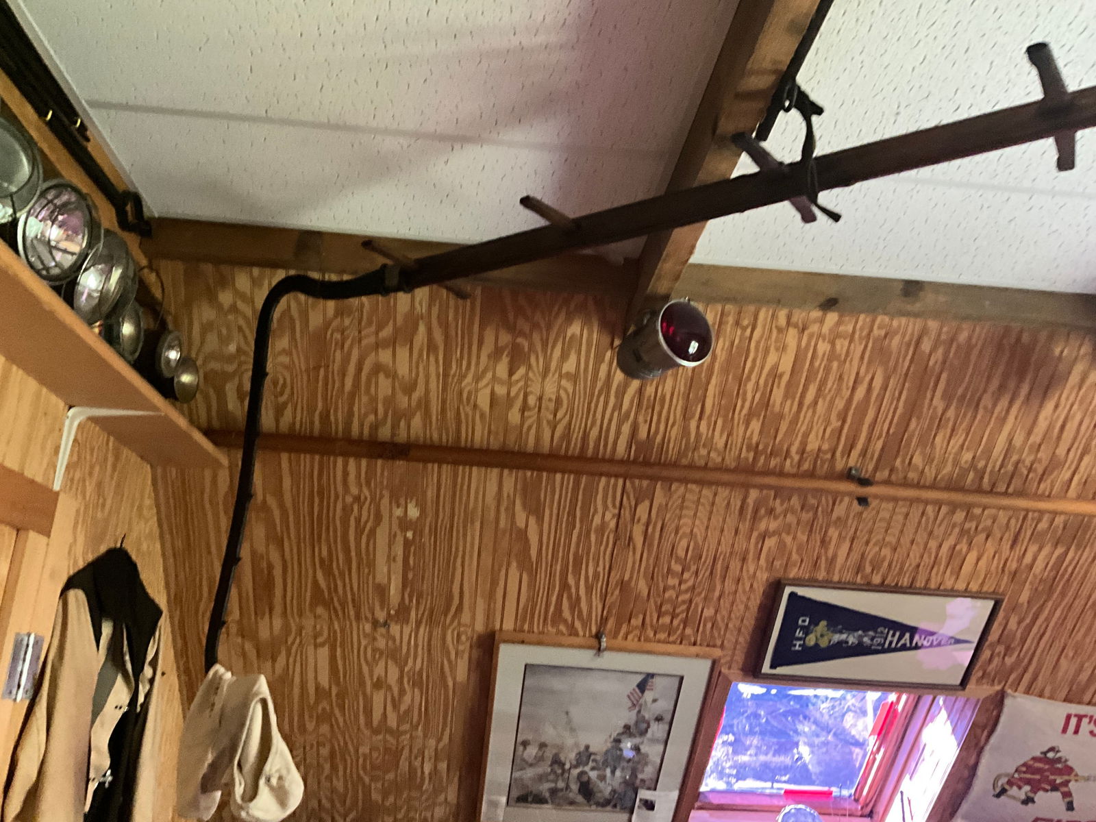 POMPIER LADDER 19th Century Length 197". (1 of 1)