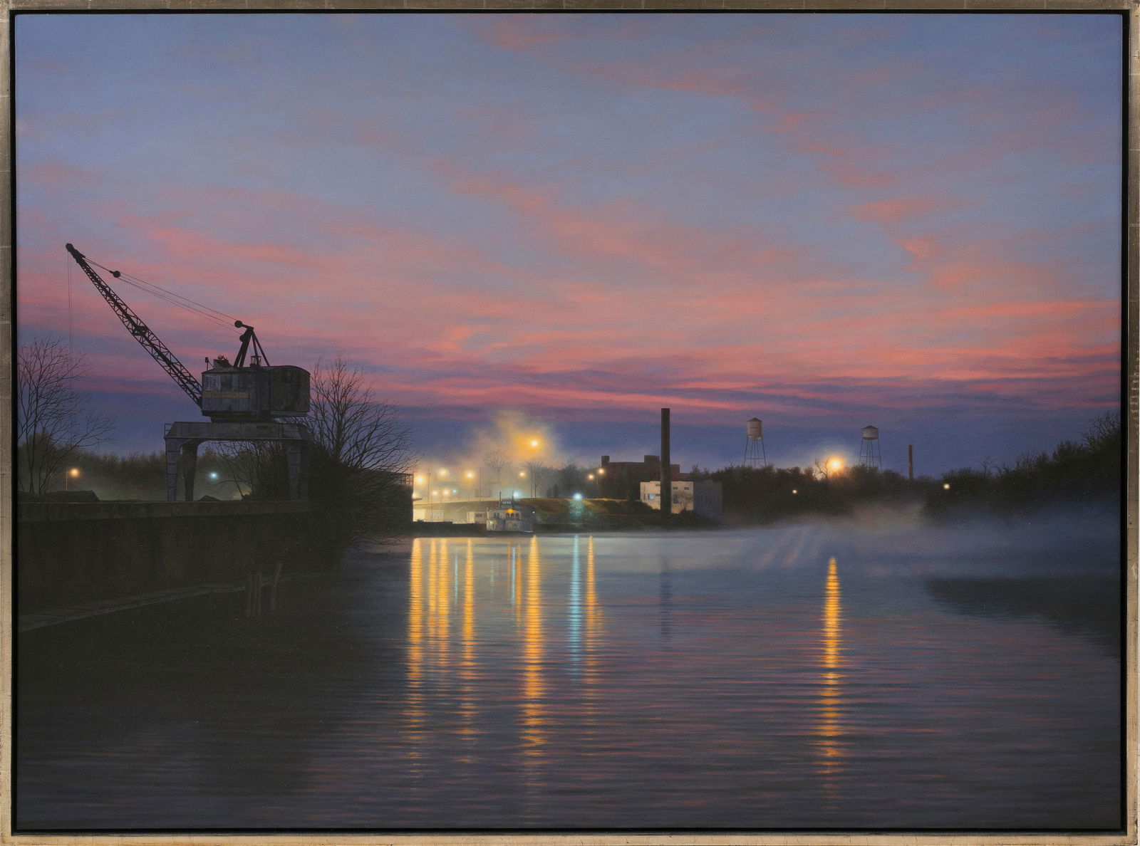 STEPHEN FOX (Virginia, 1957-), "River Before a Bend", 1994., Oil on linen, 35” x 45”.: STEPHEN FOXVirginia, 1957-"River Before a Bend", 1994. Signed lower right "Fox”.Oil on linen, 35” x 45”. Framed 36.5” x 46.5”. Provenance:OK Harris Works of Art, New York
