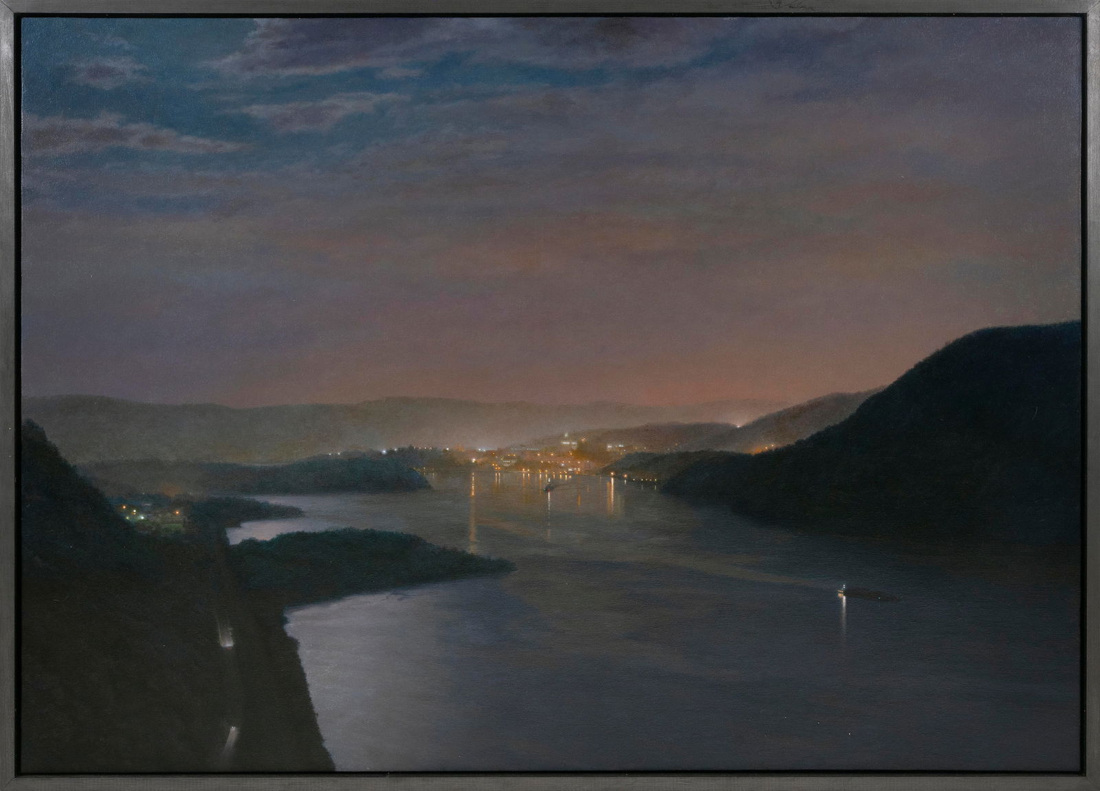 STEPHEN FOX (Virginia, 1957-), "Overnight", 2007., Oil on canvas, 40" x 54". Framed 42" x 56". (1 of 2)