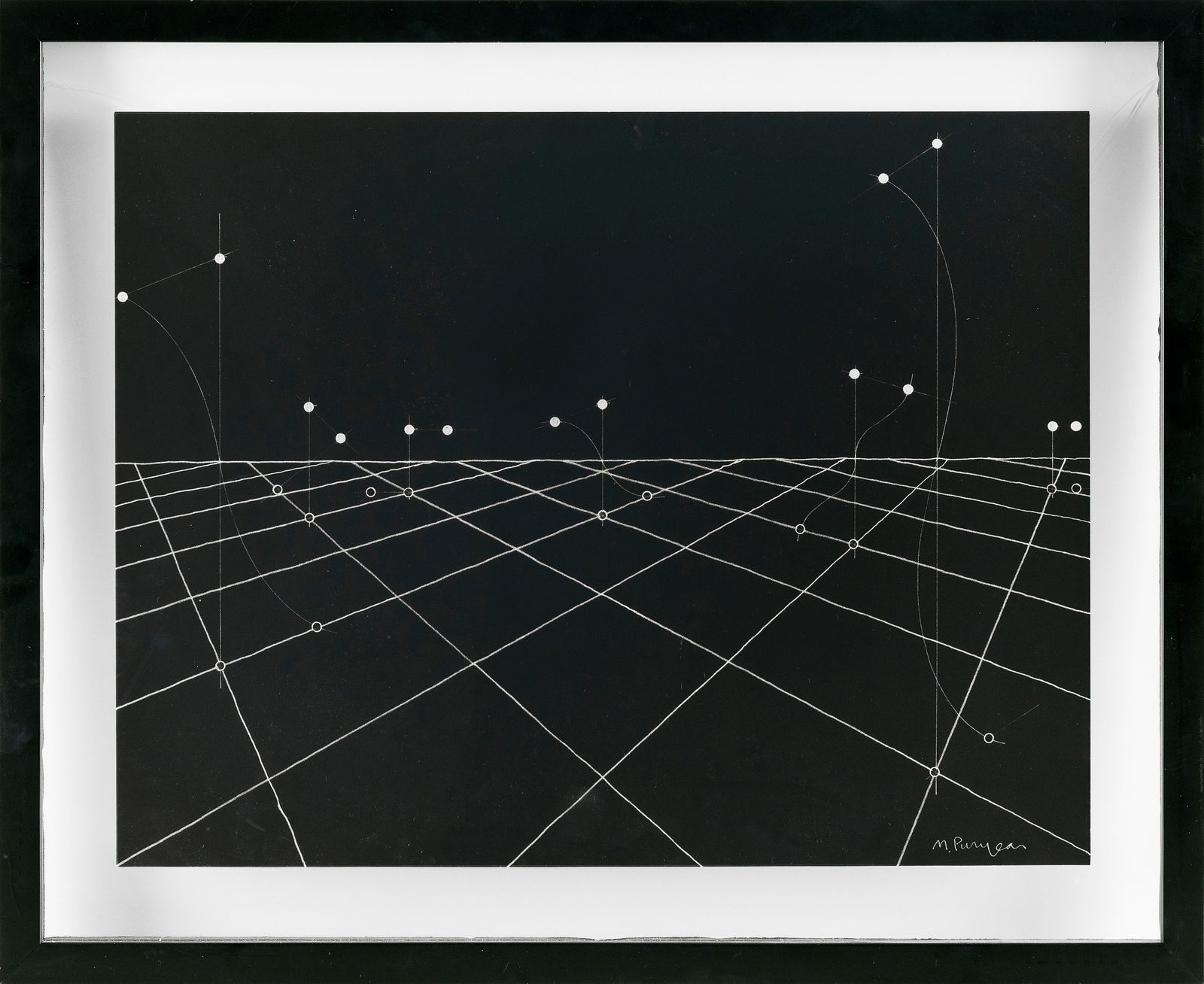 MARTIN PURYEAR (Illinois/New York, 1941-), Untitled abstract., Woodcut on paper, 14" x 17.75". (1 of 1)