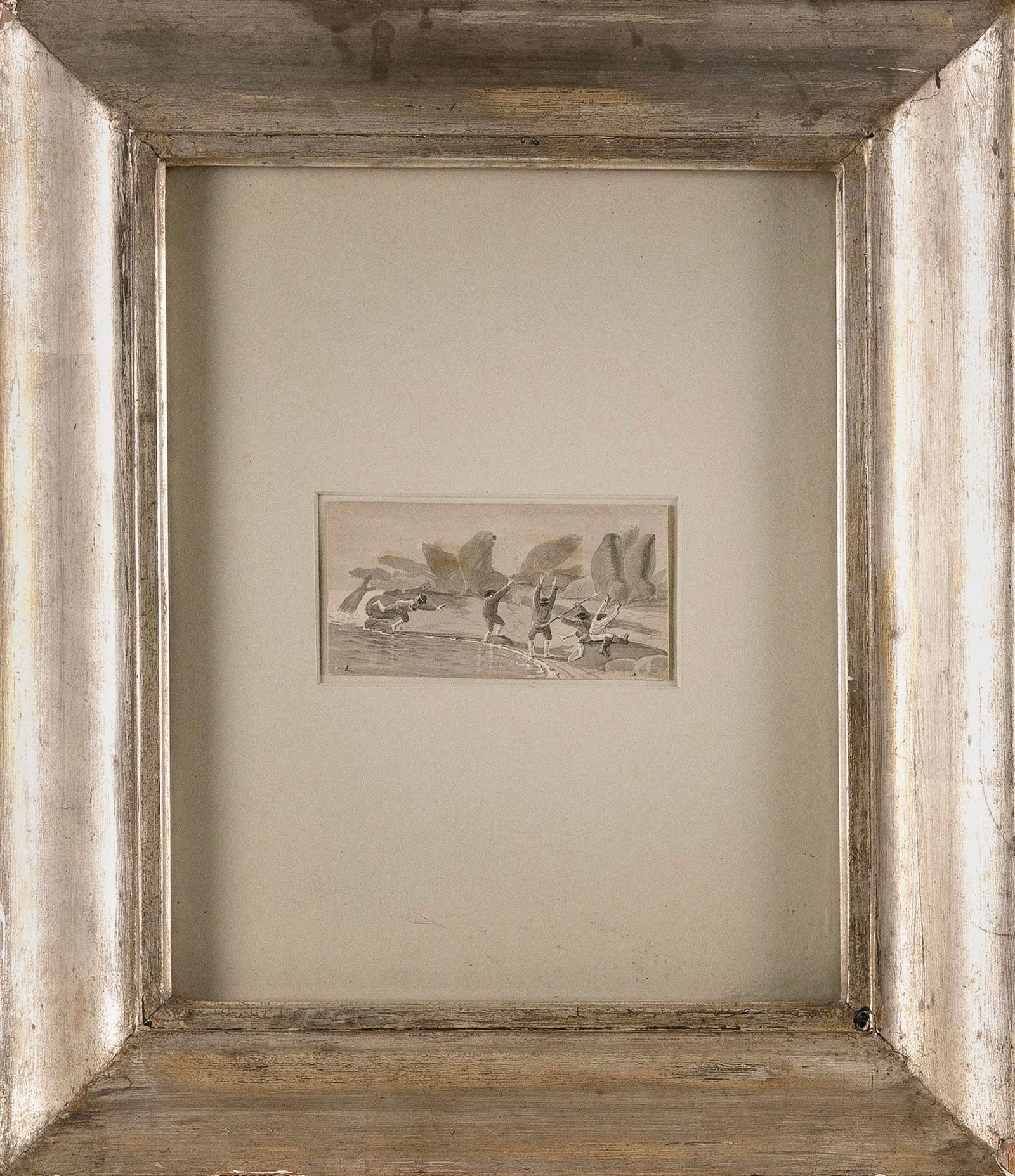 FREDERIC EDWIN CHURCH (New York/Connecticut/Mexico, 1826-1900), Allegorical scene with boys and (1 of 2)