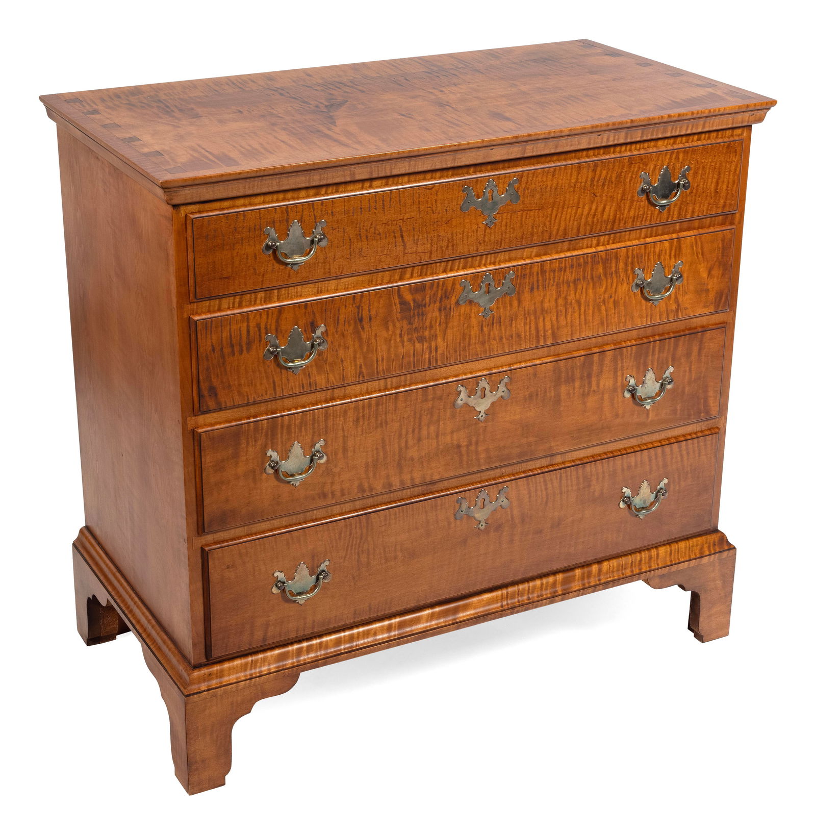 ELDRED WHEELER CHIPPENDALE-STYLE BUREAU Massachusetts, 20th Century Height 33.25”. Width (1 of 3)