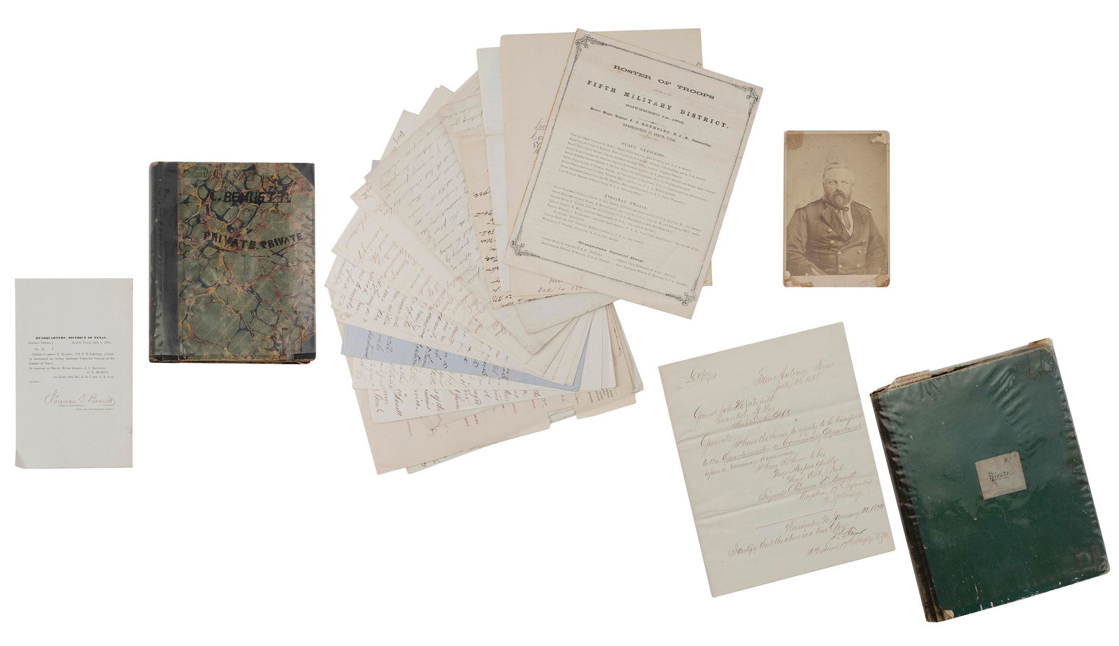 JOURNALS OF WEST POINT CADET CLARENCE EDMUND BENNETT AND OTHER PAPERS PERTAINING TO HIS MILITARY (1 of 4)