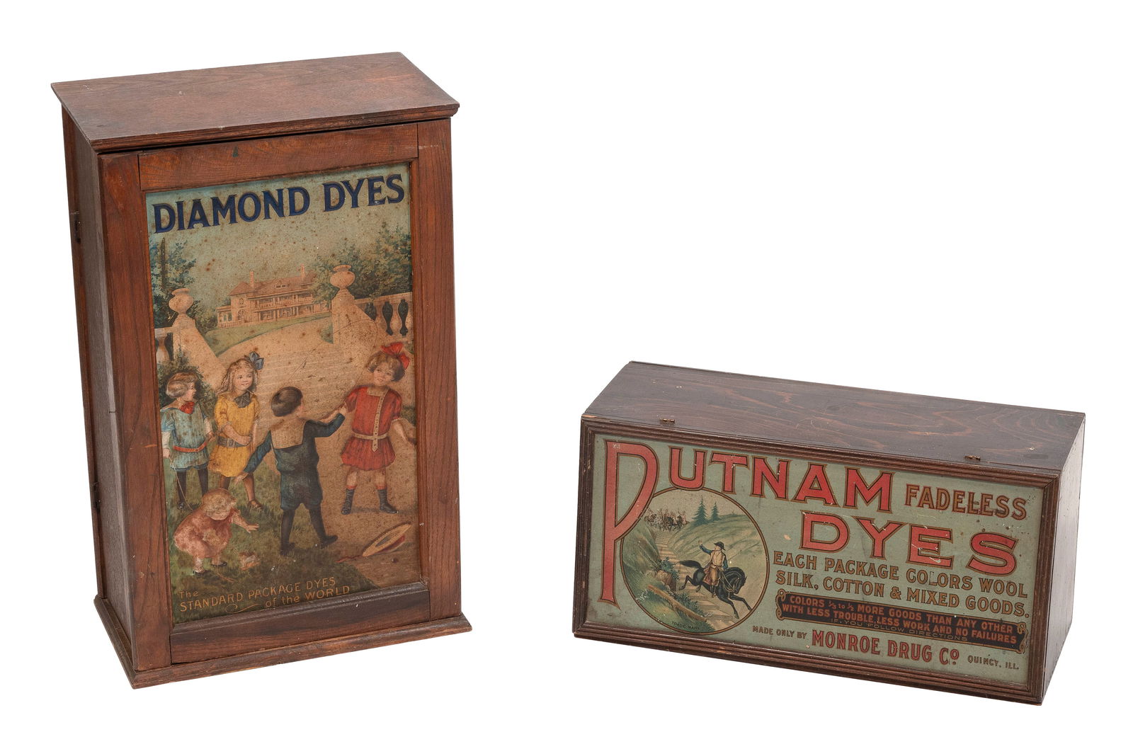 TWO ADVERTISING DISPLAY CASES Early 20th Century (1 of 2)