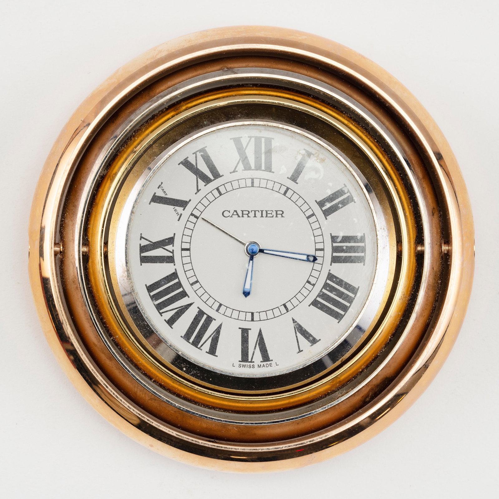 CARTIER TRINITY TRAVEL OR DESK ALARM CLOCK 20th/21st Century (1 of 2)