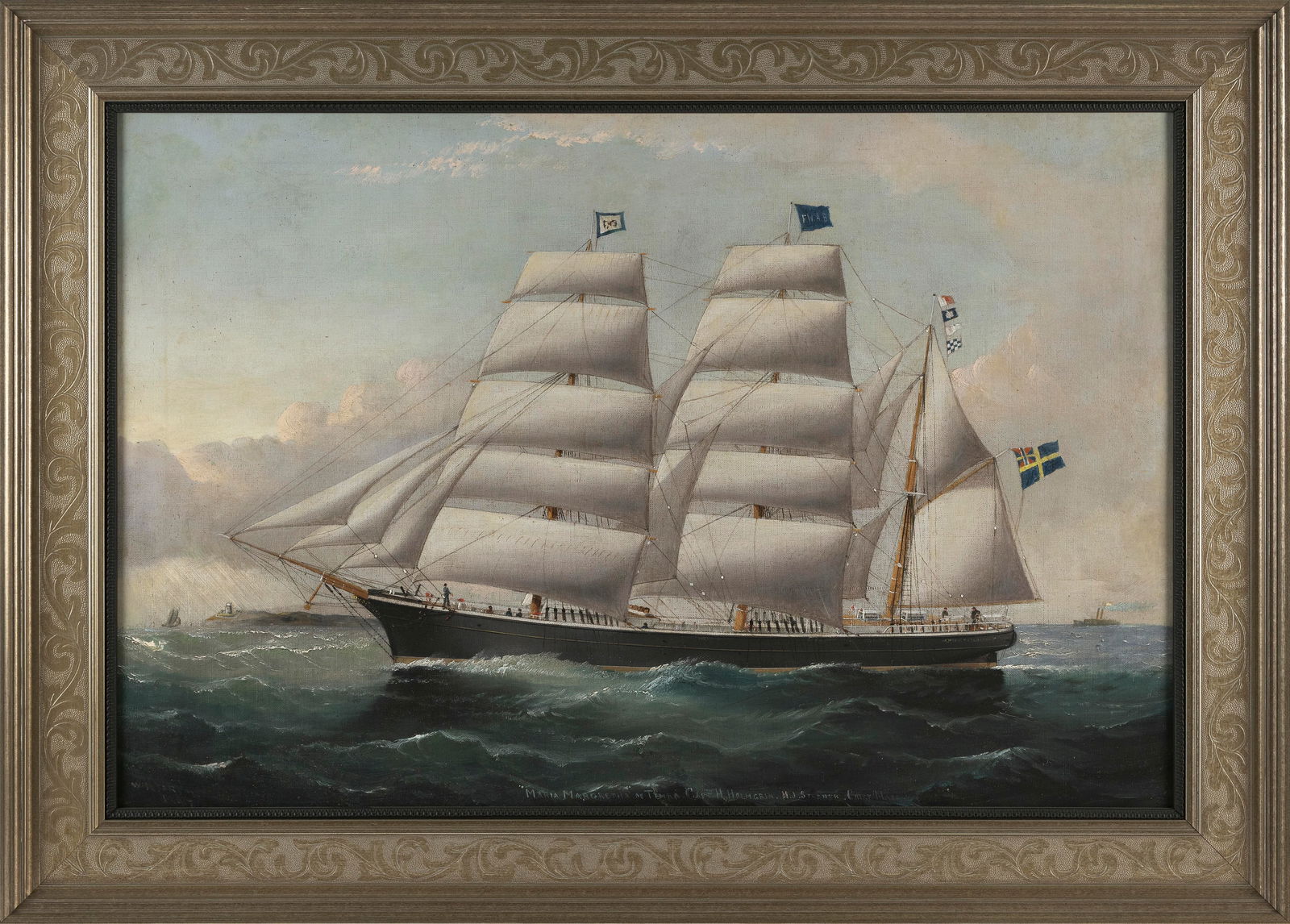 WILLIAM HOWARD YORKE (Canada/United Kingdom, 1847-1921), "Maria Magreth of Temra"., Oil on canvas, (1 of 2)