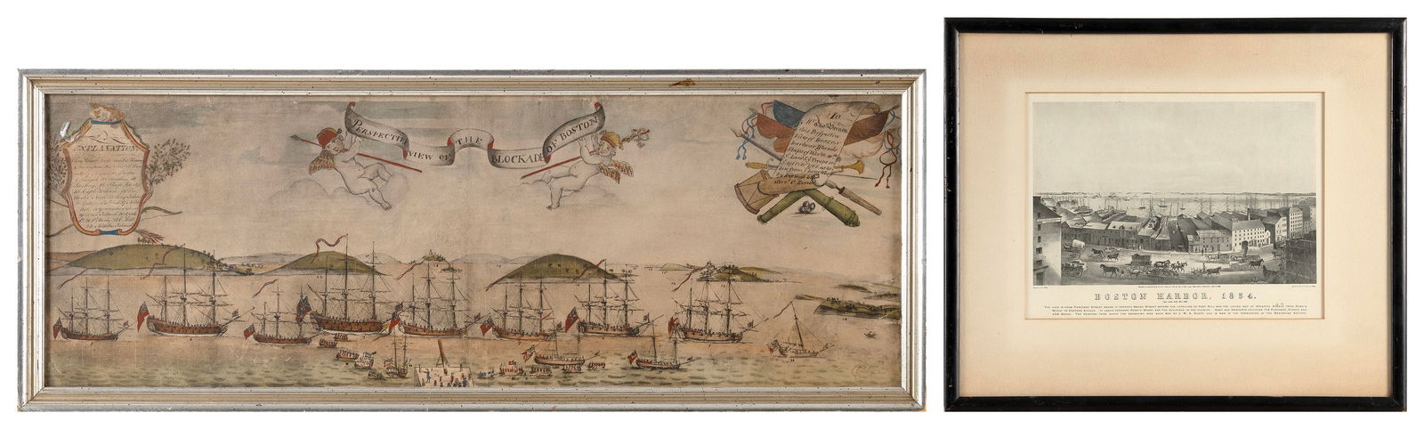 TWO PRINTS PERTAINING TO BOSTON 19th Century (1 of 2)