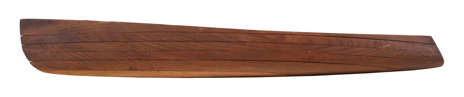 BUILDER'S HALF HULL MODEL Early 20th Century 4" x 30.5". (1 of 2)
