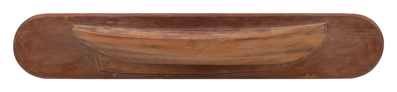 MOUNTED BUILDER'S HALF HULL MODEL OF THE YACHT "LADY MAUD" 20th Century 7" x 37.75". (1 of 2)