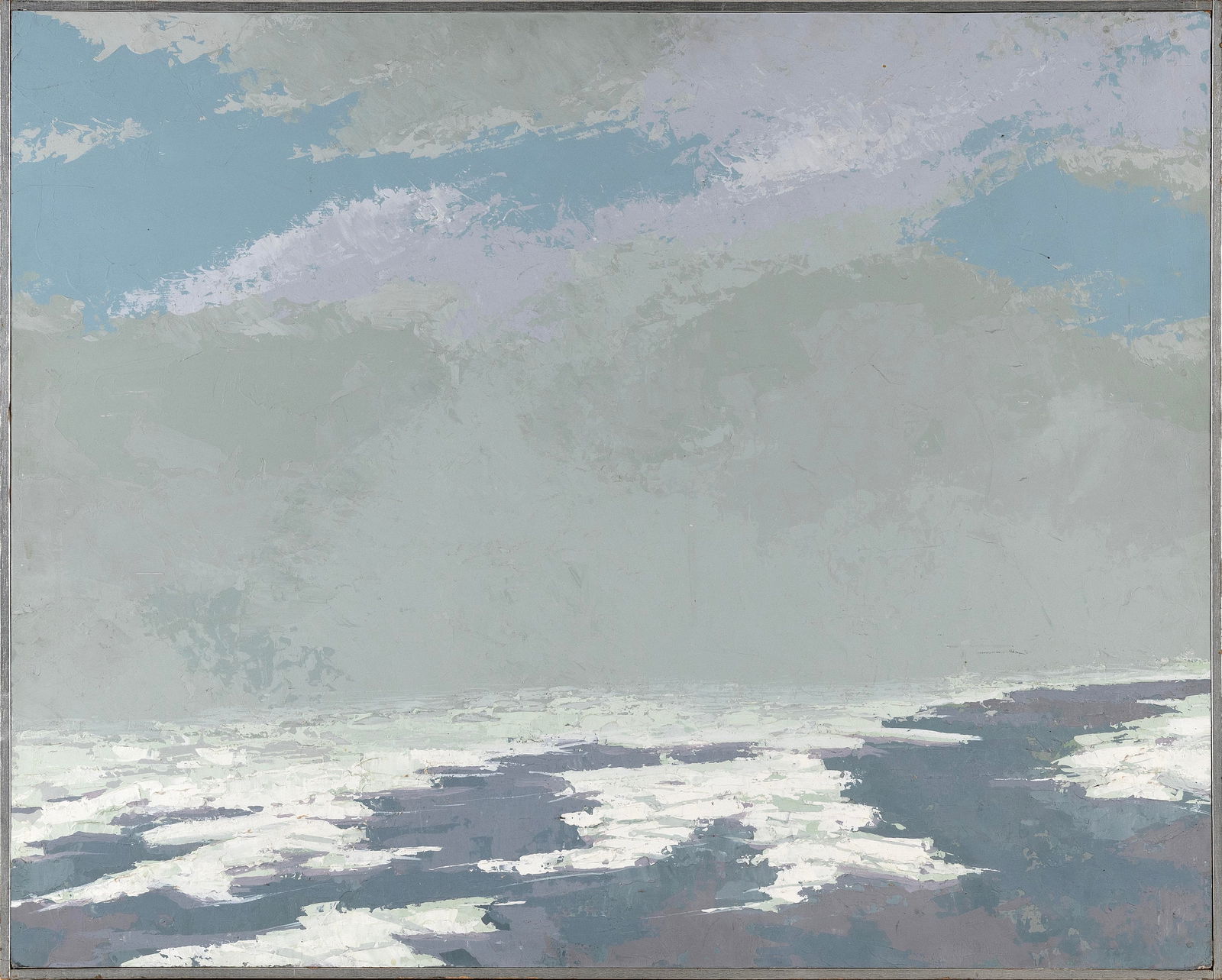 PAUL MADDEN (Massachusetts, 1938-2008), "In the Late Winter"., Oil on masonite, 24" x 30". Framed (1 of 2)