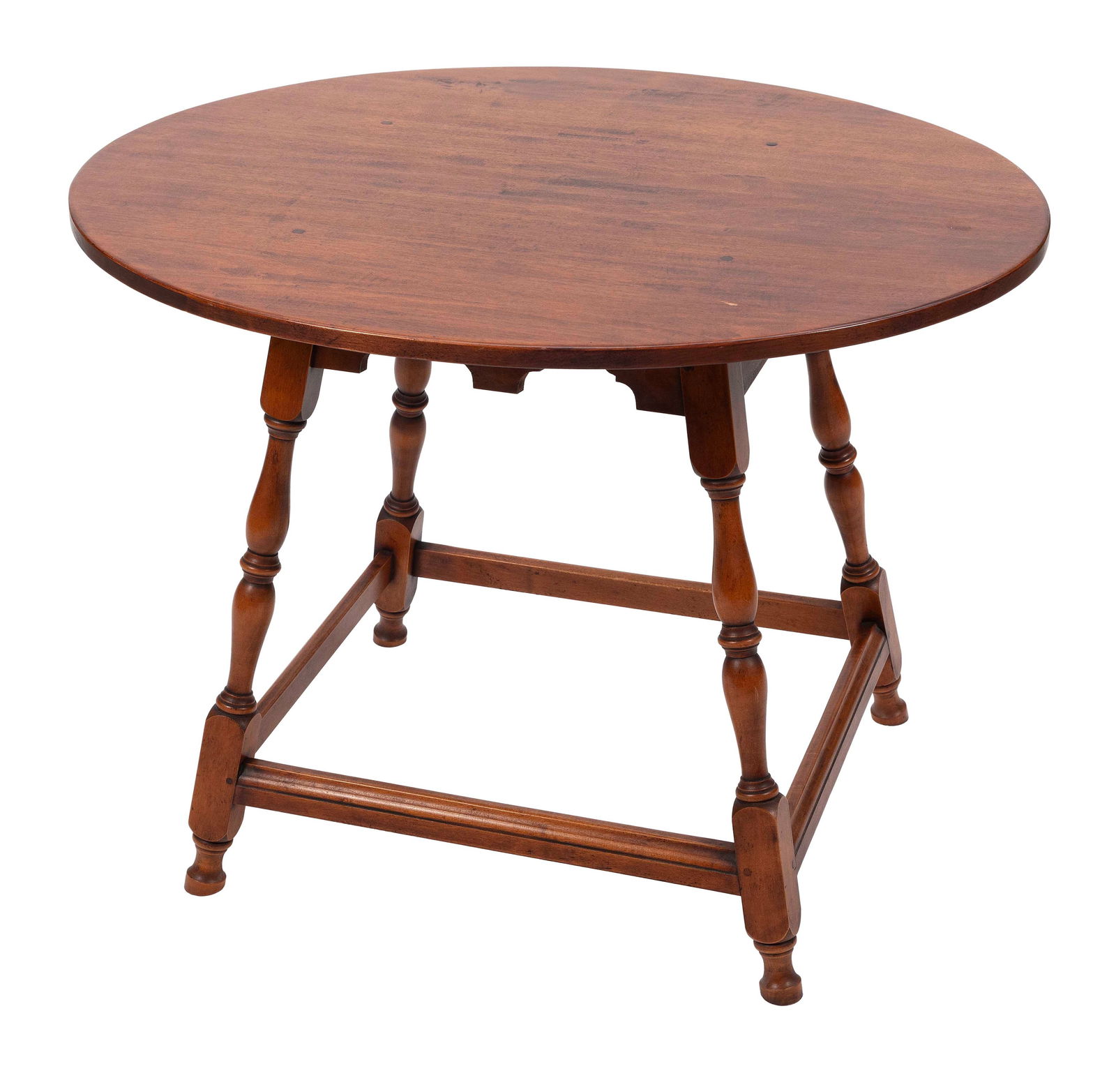 ELDRED WHEELER CUSTOM-MADE TAVERN TABLE Massachusetts, 20th Century Height 26.5". Top 34" x 28". (1 of 1)