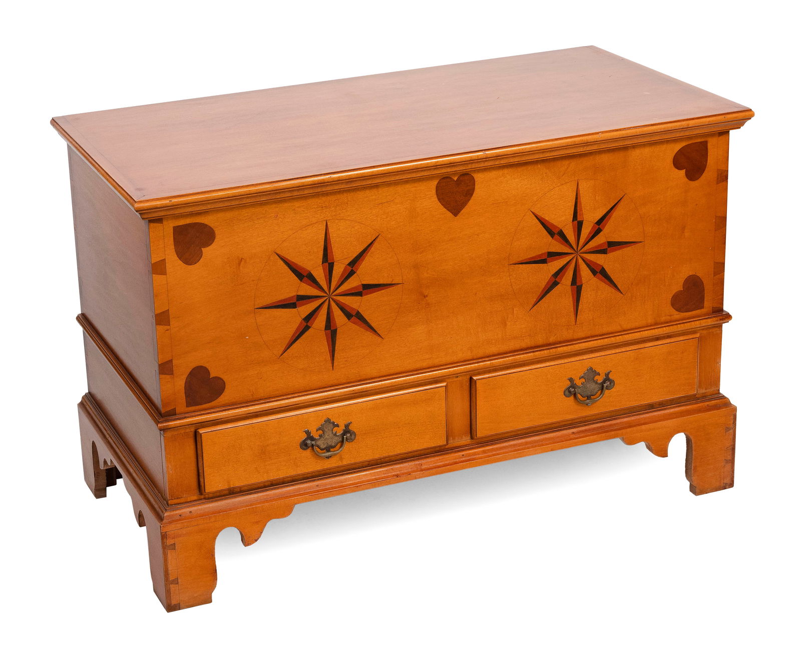ELDRED WHEELER CHIPPENDALE-STYLE BLANKET CHEST Massachusetts, 20th Century Height 26". Width 39". (1 of 1)