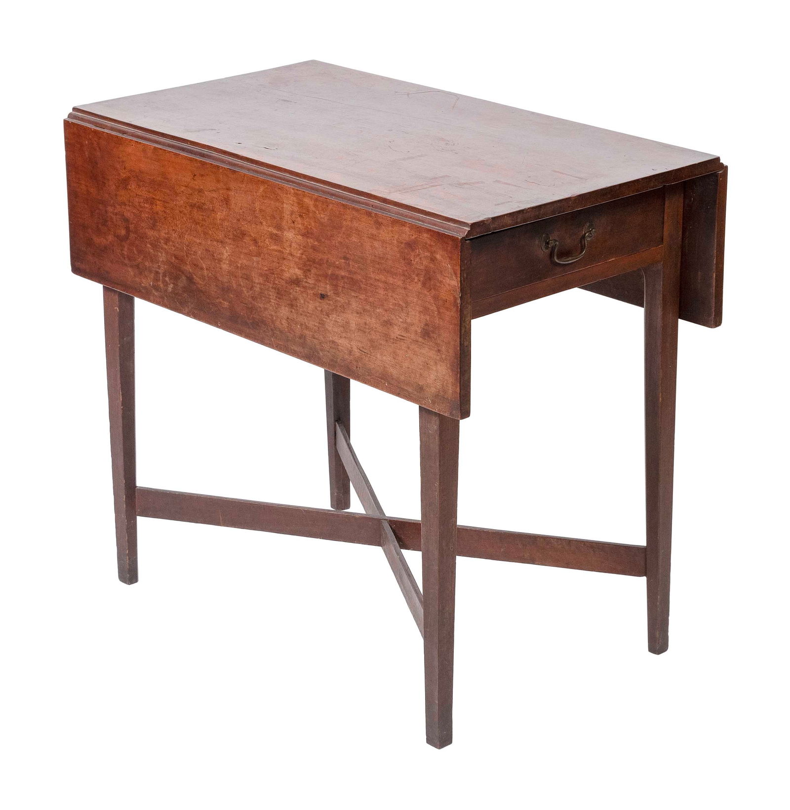 FEDERAL PEMBROKE TABLE New England, Circa 1800 Height 28". (1 of 3)