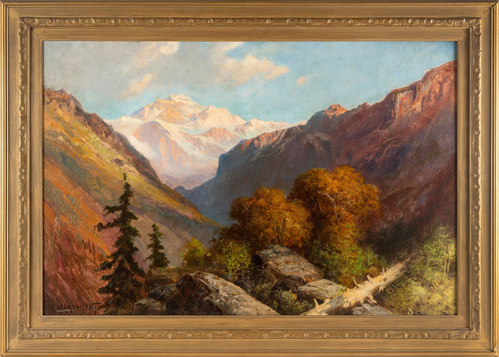 ROBERT ATKINSON FOX (Pennsylvania/Illinois/Canada, 1860-1935), “Western Mountain (1 of 2)