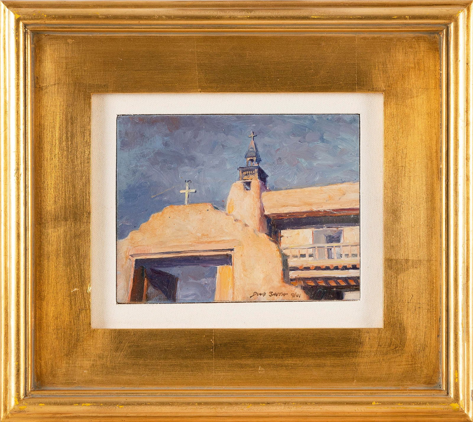 DOUGLAS SMITH (California, 20th Century), "Las Trampas San José Garcia"., Oil on board (1 of 2)