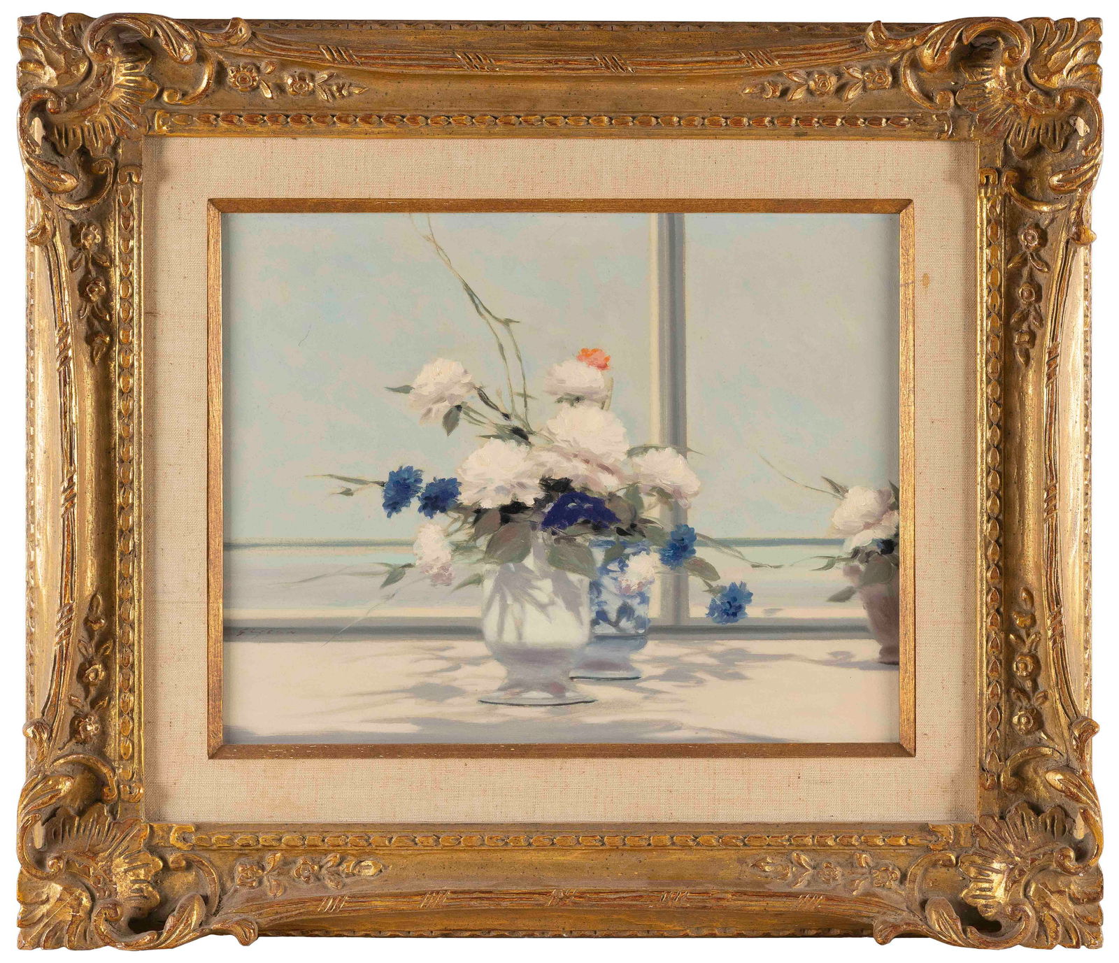 ANDRE (GITTELSON) GISSON (New York/Connecticut/France, 1921-2003), Still life of bouquets in a (1 of 2)