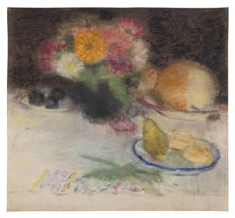 DAVID FERTIG (New Jersey/New York, 1946-), Still life of bread, circa 1982., Pastel on paper, 20" x: DAVID FERTIGNew Jersey/New York, 1946-Still life of bread, circa 1982. Signed lower center "D. Fertig".Pastel on paper, 20" x 20.5". Unframed and unstretched.