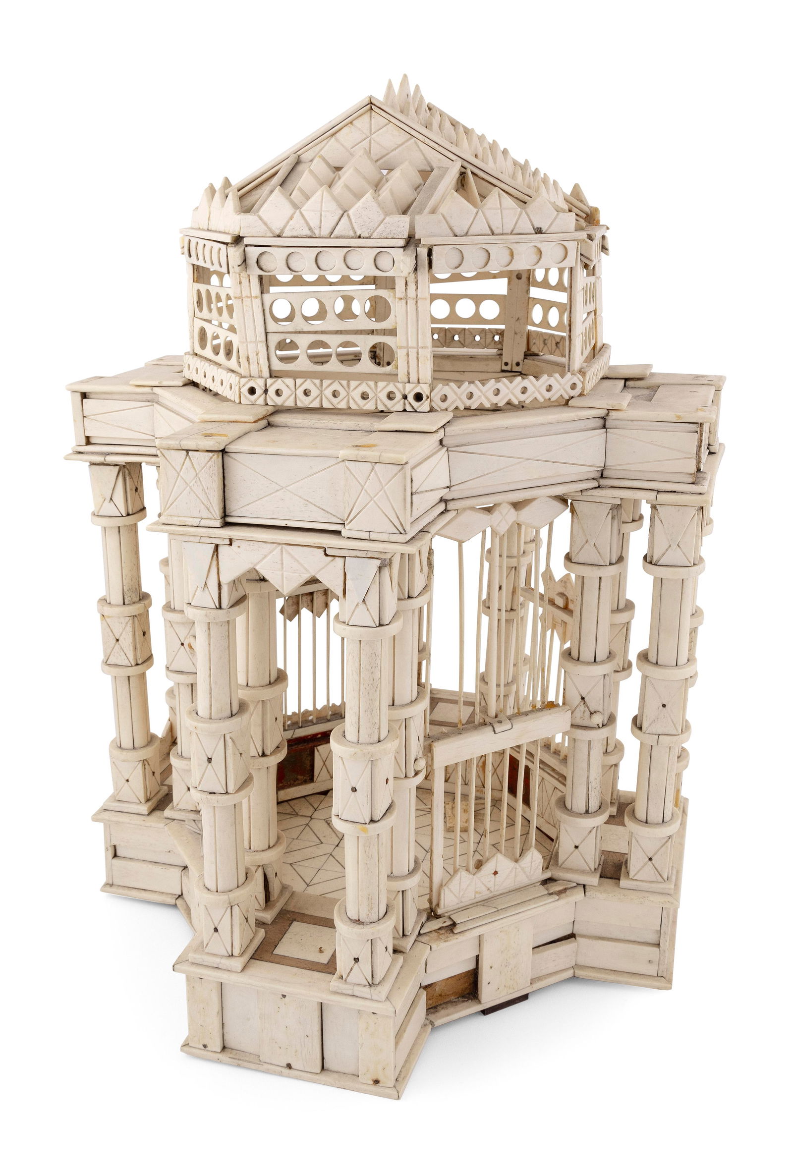 LARGE WHALEBONE BIRDHOUSE 19th Century Height 24". Width 17". (1 of 2)