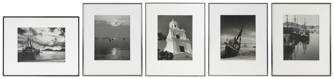 JOHN WORTHINGTON GREGORY (Massachusetts, 1903-1992), Five views of Provincetown, Massachusetts:, (1 of 3)