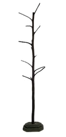 FOLK ART TREE 19th Century Height 66". Base 11" x 8".