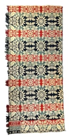 COVERLET REMNANT 19th Century 87" x 38".