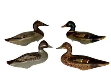 FOUR JOEY JOBES DECOYS Havre de Grace, Maryland, Contemporary Lengths approx. 14.5".