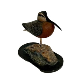 RAND GLEASON RED KNOT CARVING Scituate, Massachusetts, 20th Century Height 10".