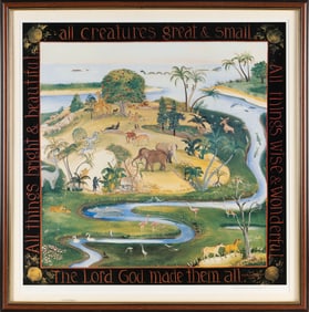 ELIZABETH MUMFORD (Massachusetts, 1950-2020), "All Things Bright & Beautiful all creatures great &