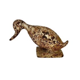 CAST IRON DUCKLING 20th Century Height 7".