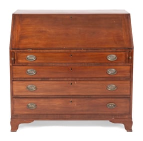 CHIPPENDALE SLANT-LID DESK 18th Century Height 41". Width 42". Depth 19".