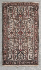 HAMADAN SCATTER RUG: 2'8" X 4'10" First Half of the 20th Century