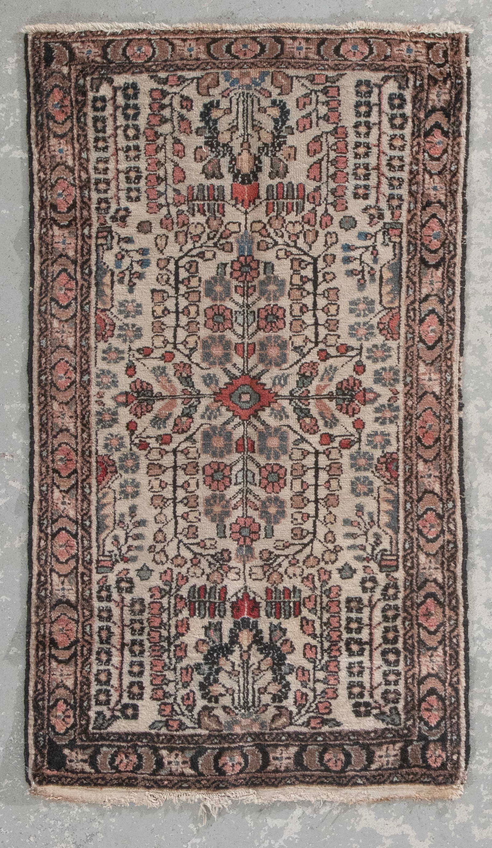 HAMADAN SCATTER RUG: 2'8" X 4'10" First Half of the 20th Century (1 of 1)