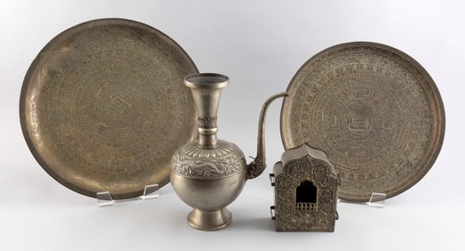 GROUP OF TIBETAN BUDDHIST RITUAL OBJECTS 19th and Early 20th Century