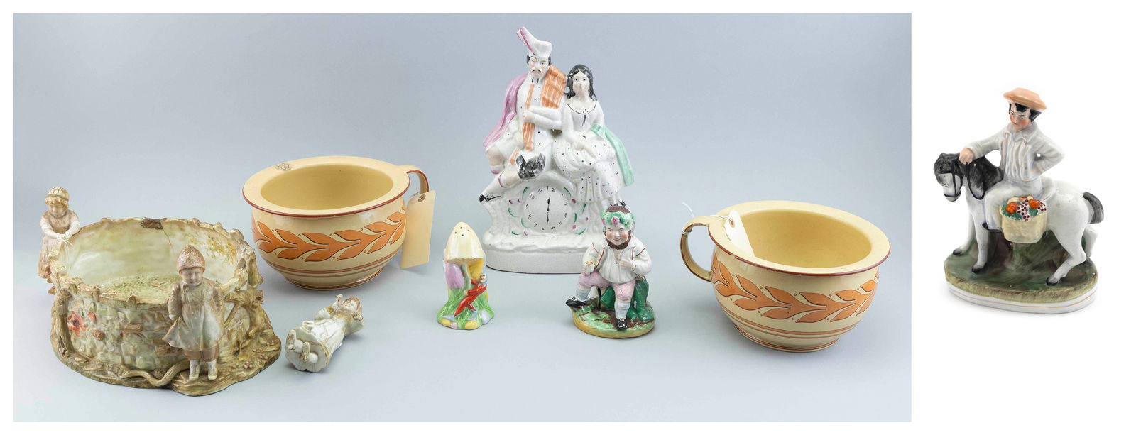 LOT OF POTTERY AND PORCELAIN 19th/20th Century Heights from 6" to 18". (1 of 1)