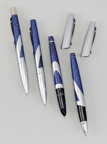SHEAFFER INTRIGUE WHALE SHARK PEN SET Lengths approx. 5.25".