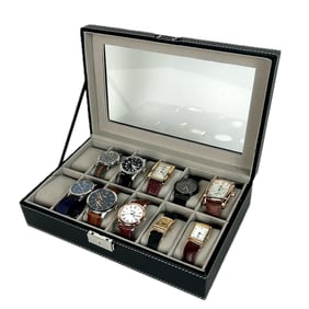 TEN ASSORTED MEN'S WRISTWATCHES 20th Century