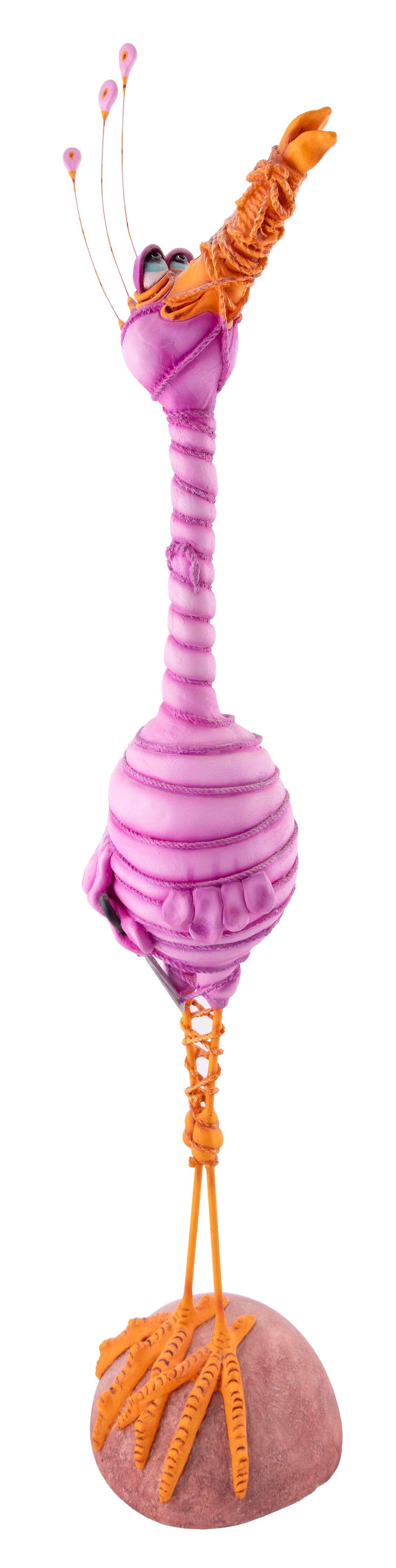 TODD WARNER (America, 1945-2022), "All Tied Up"., Mixed media, height 45".: TODD WARNERAmerica, 1945-2022"All Tied Up". From the Feathered Friends series. Signed, dated and numbered on foot "Todd J. Warner 2006 27/100".Mixed media, height 45". Approximately 12 pounds.