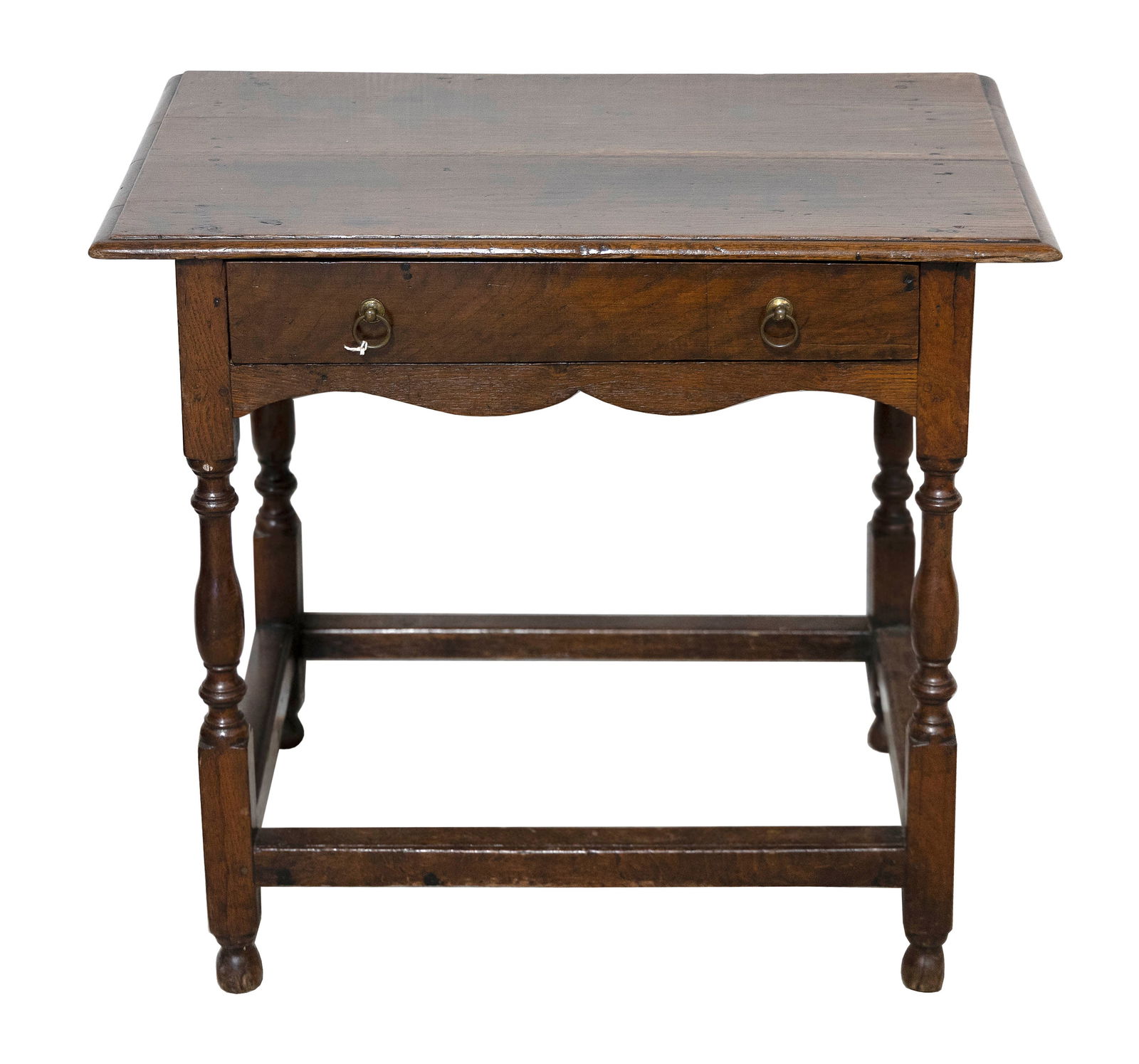 ENGLISH TAVERN TABLE 18th Century Height 26.75". Width 29.5". Depth 18.75". (1 of 1)
