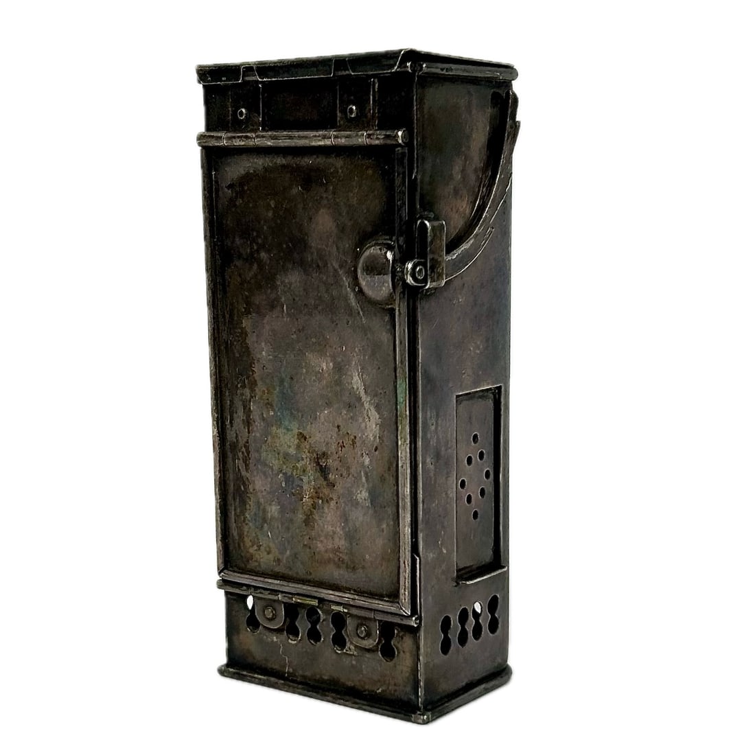 MILLER & SONS RAILWAY CARRIAGE READING CANDLE LAMP England, Mid-19th Century Height 6". Width 2.75". (1 of 7)