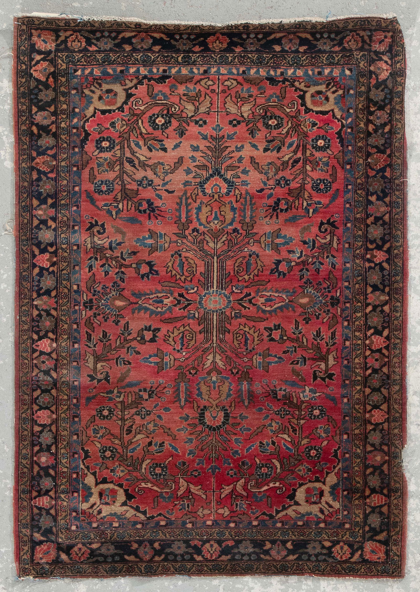 SAROUK RUG: 3'4" X 4'9" Circa 1920-30 (1 of 1)