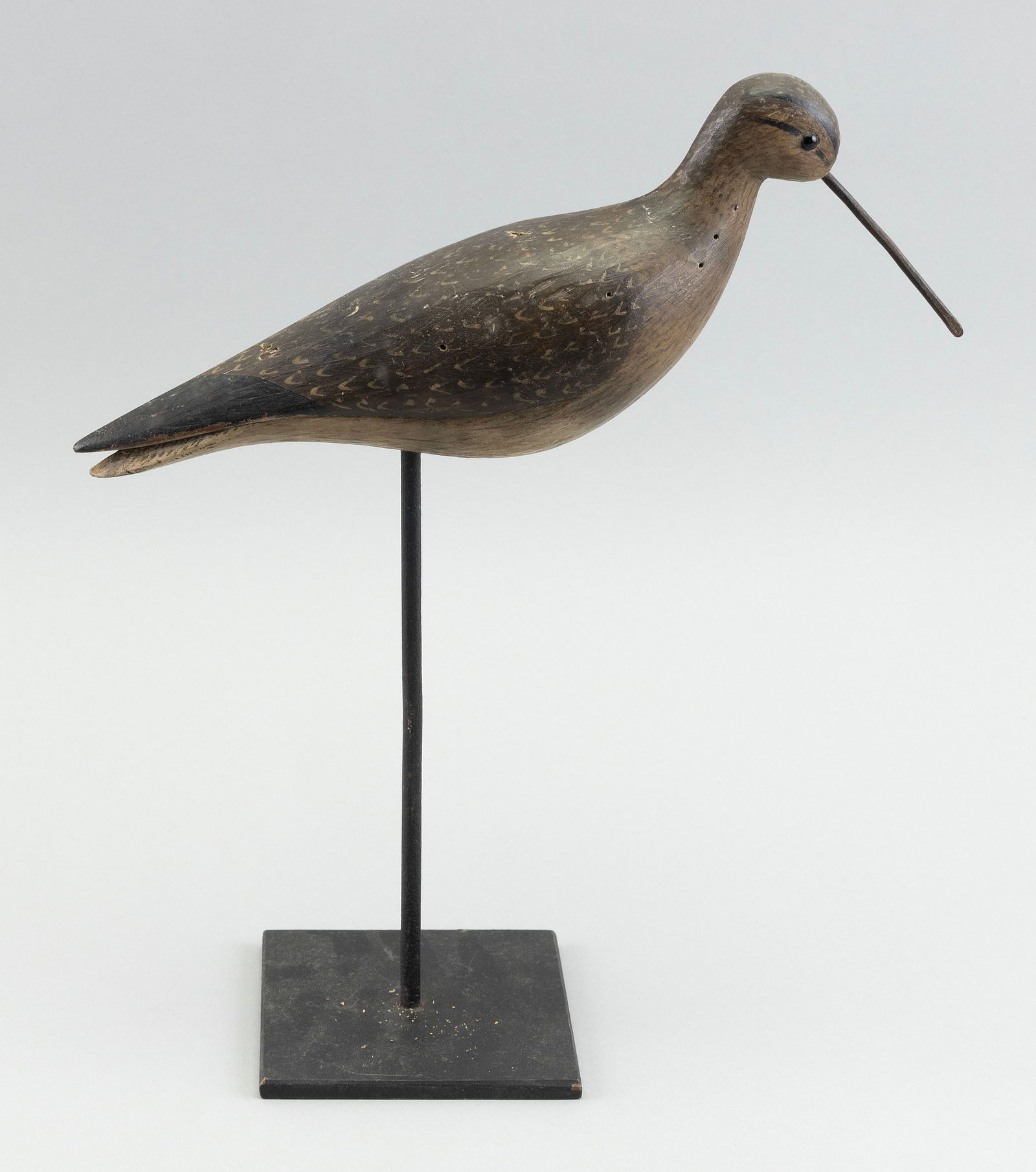 MARK MCNAIR YELLOWLEGS DECOY Craddockville, Virginia, 1950- Length 11". (1 of 3)