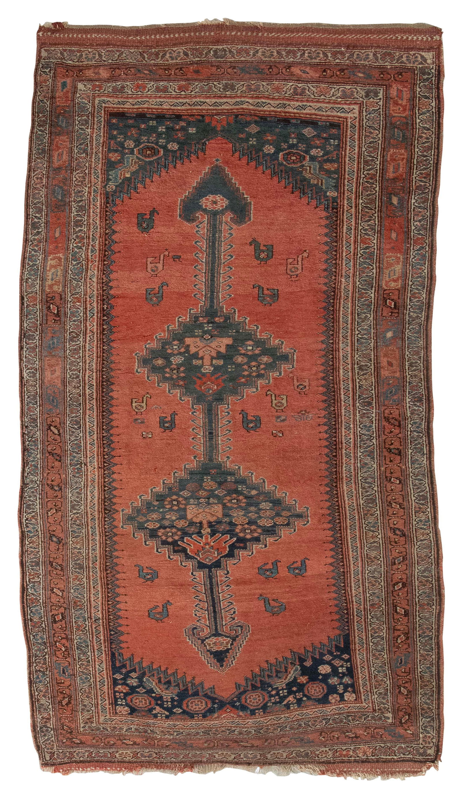 KURD BIDJAR RUG: 3'7" X 6'8" First Quarter of the 20th Century (1 of 1)