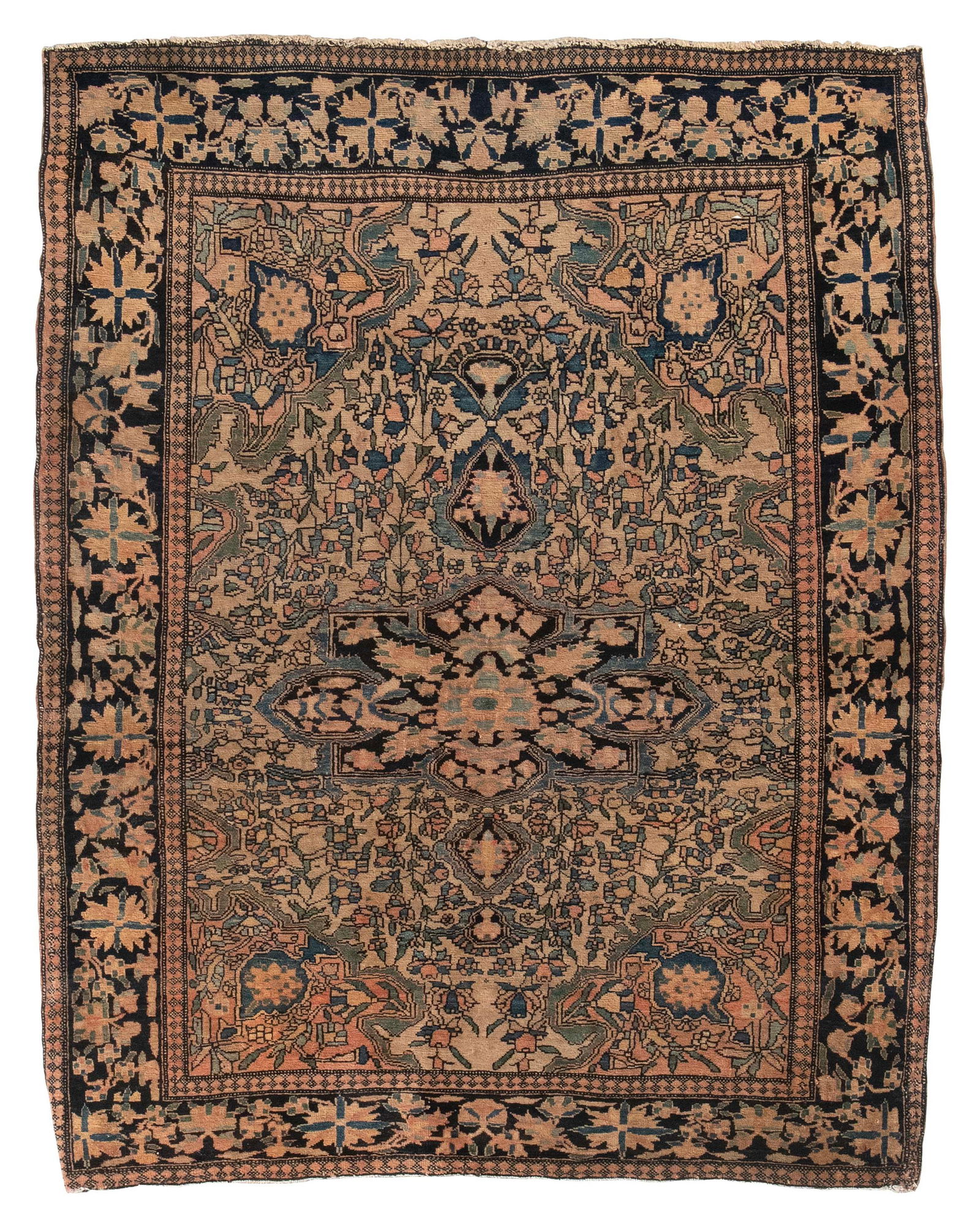 FERAGHAN SAROUK RUG: 3'6" X 4'5" Circa 1910-20 (1 of 1)