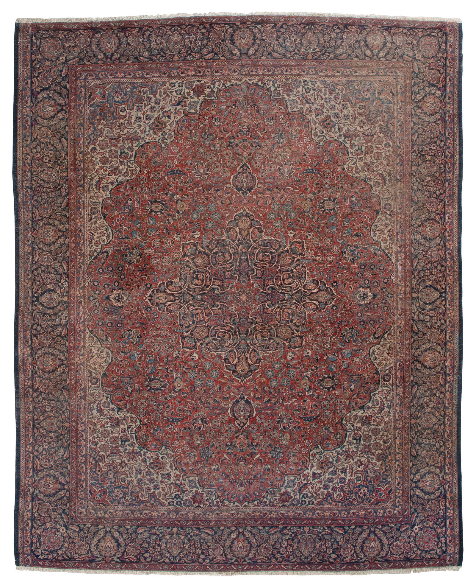 KESHAN RUG: 7'10" X 9'8" Circa 1920-30 (1 of 1)