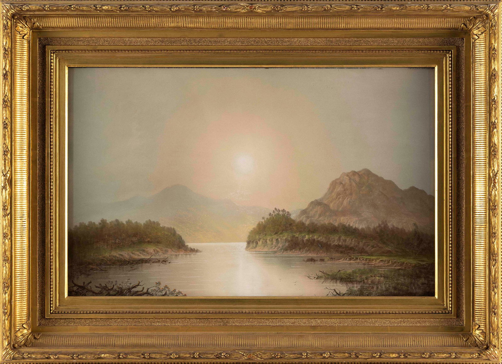 GEORGE DOUGLAS BREWERTON (California/Rhode Island, 1827-1901), "Afternoon Light"., Pastel on paper, (1 of 2)