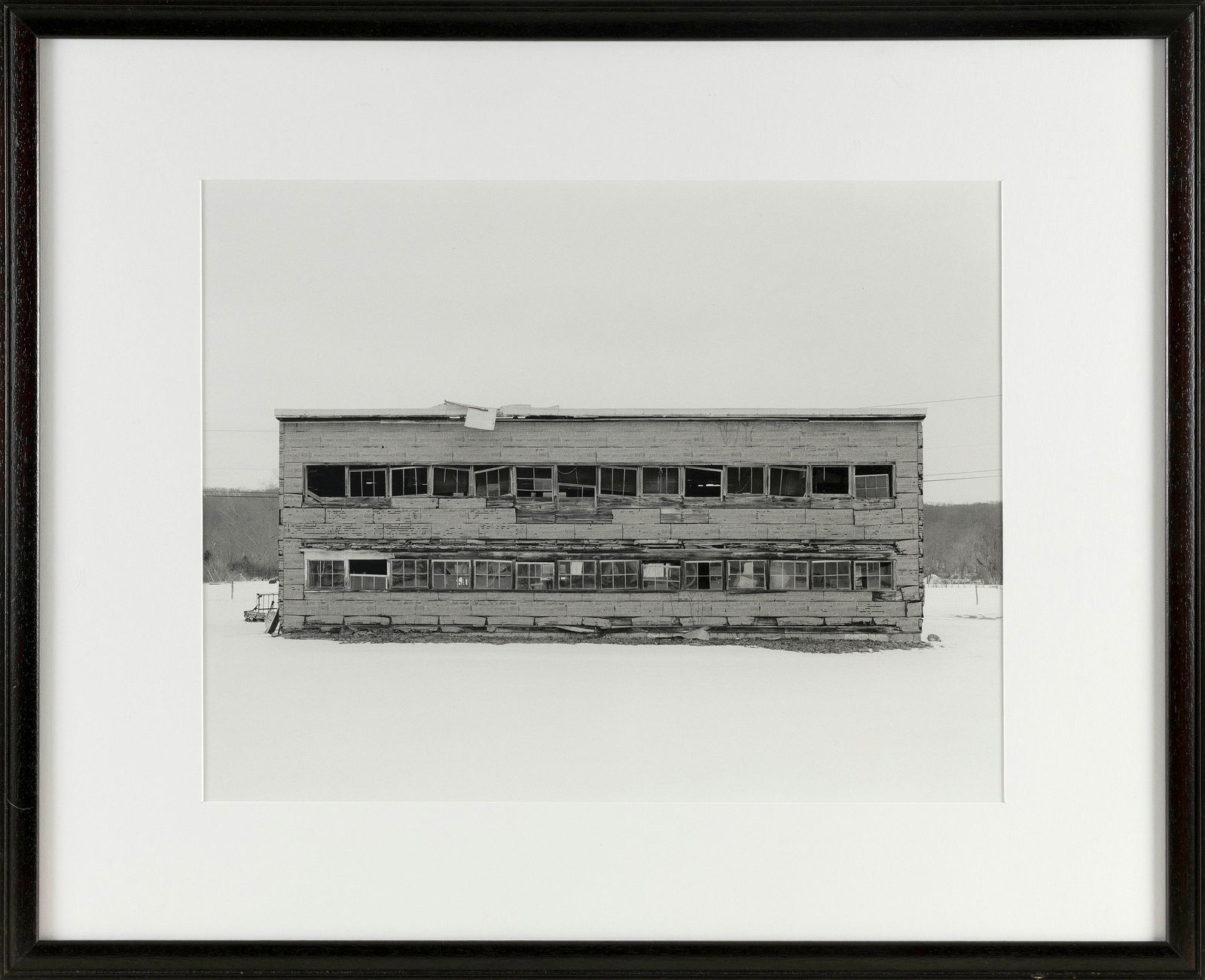 CHIP RUTAN (Connecticut, Contemporary), “Deep River Chicken Coop"., Black and white: CHIP RUTANConnecticut, Contemporary“Deep River Chicken Coop". Black and white photograph, 16" x 21". Framed 25" x 31". Provenance:The Estate of Donald D. MacDermid, sold for the benefit of The A