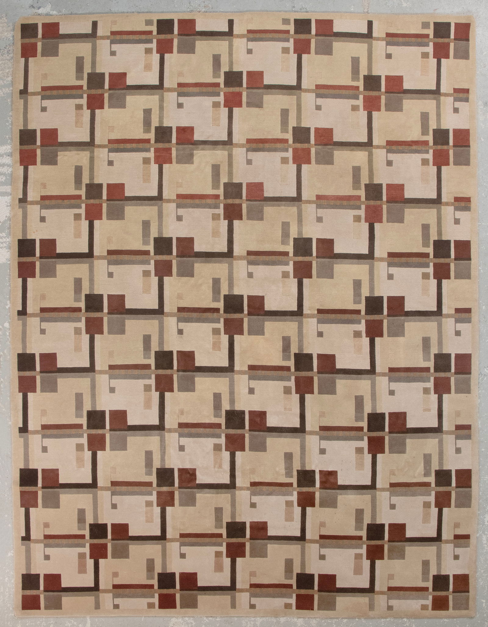 FRANK LLOYD WRIGHT-DESIGNED CARPET: 9’1" X 11’11" Circa 1990 (1 of 3)